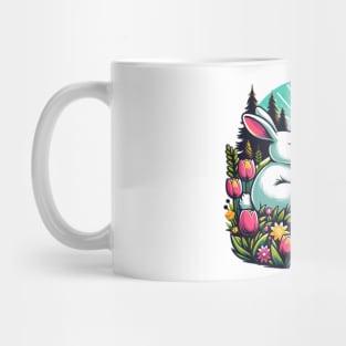 Tranquil Easter Dawn Bunny Mug